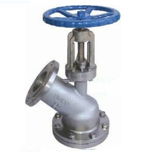 Downward discharge valve